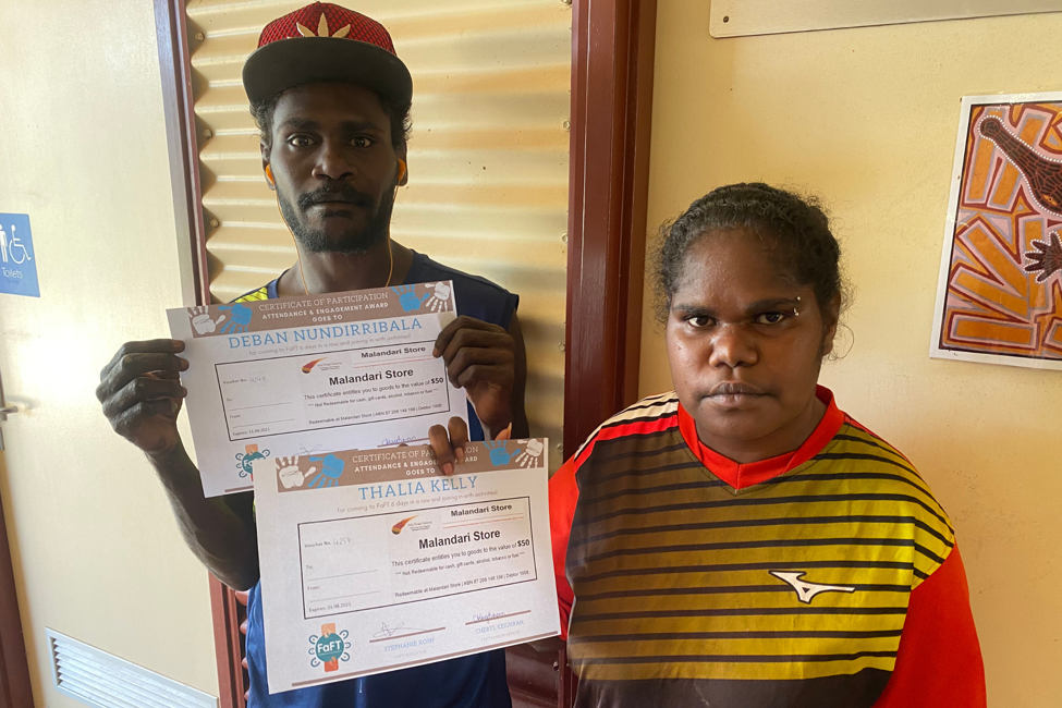 Donate food vouchers to charity